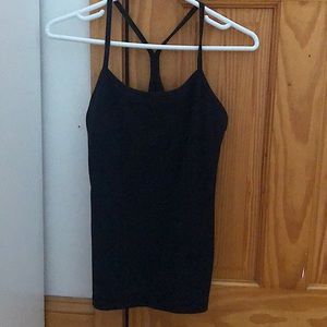 black Lululemon tank top